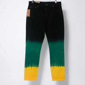 NWT Polo Ralph Lauren Womens 26 OMBRE Callen Multi High Rise Slim Stretch Jeans